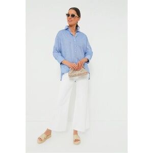 POMANDER PLACE tuckernuck adair boyfriend chambray shirt oversized  XL
